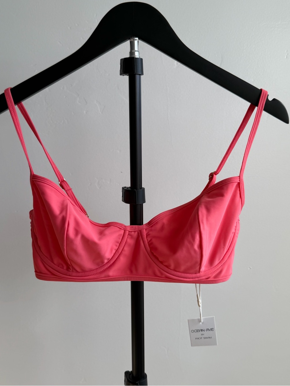 Riot Swim Pink Bikini Top
